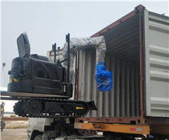 凱迪沃一批小型挖掘機(jī)批量出口美國(guó)