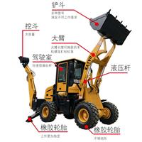 kv70兩頭忙小型多功能鏟挖一體機